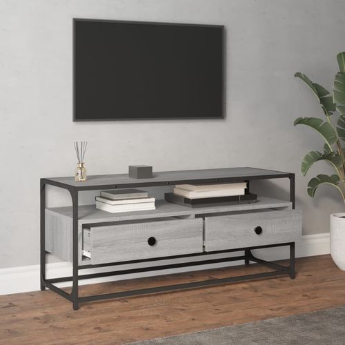 Szafka pod TV, szary dąb sonoma, 100x35x45 cm na Arena.pl