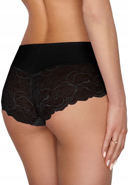 Ewana 084 Wysokie Szorty z Mikrofibry Czarny XL zdjęcie 4