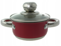 GARNEK STALOWY Z Pokrywką Głęboki Wysoki 15,5l 30cm INDUKCJA Gaz 547
