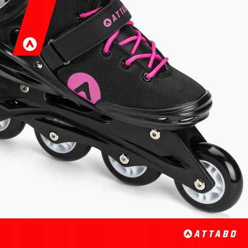 Rolki damskie ATTABO Cyclone 38 Czarne Rekreacyjne ABEC-7 Koła 76mm 82A PU na Arena.pl