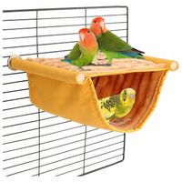 Domek hamak gniazdko dla ptaków papug wiszące legowisko grzęda pluszowa