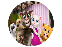 Opłatek na tort Gadający Kot