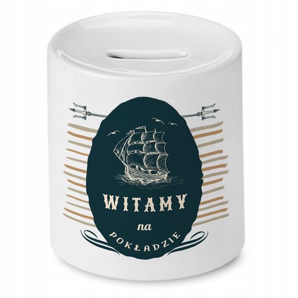 Skarbonka Na Powitanie W Pracy Idealne Na Prezent Z Nadrukiem Ze Zdjęciem zdjęcie 1