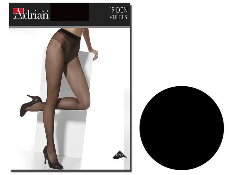 Rajstopy 15 den gładkie Adrian Vulpes Nero 3 zdjęcie 1