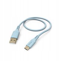 Kabel HAMA Ładujący/data Flexible USB-A - USB-C 1.5m Niebieski