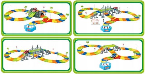 TOR SAMOCHODOWY MAGIC TRACK 5 metrów + 2 AUTKA MOST TUNELE DRZEWA WIADUKT na Arena.pl