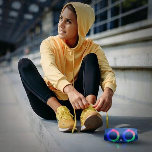 Przenośny Bezprzewodowy Głośnik Bluetooth 5.1 Wejście MicrSD MP3 TWS RADIO na Arena.pl