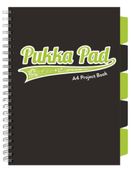 KOŁOZESZYT A4 100 # PUKKA PROJECT BOOK BLACK & LIME