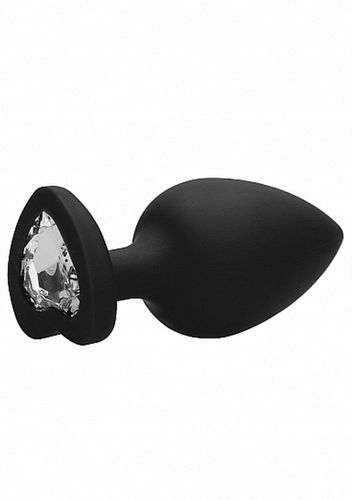 Diamond Heart Butt Plug - Extra Large - Black na Arena.pl