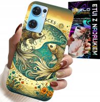 ETUI DO OPPO RENO7 5G - ZNAK ZODIAKU, RYBA ASTRONOMIA + FOLIA