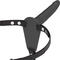 fetish submissive harness silikonowy czarny 15 cm uniwersalny