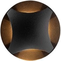 Lampa schodowa wpuszczana Biscotti O036-L3B3K LED 3W 3000K IP65 czarna