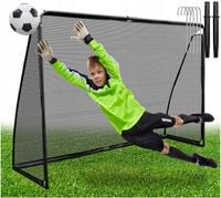 BRAMKA PIŁKARSKA METALOWA PRZENOŚNA TRENINGOWA DLA DZIECI DUŻA 180 x 120 cm