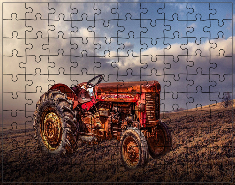 Puzzle Traktor Ciągnik zdjęcie 1