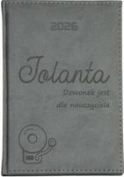 KALENDARZ A5 2026 dzienny KSIĄŻKOWY z grawerem PLANER DLA NAUCZYCIELA IMIĘ
