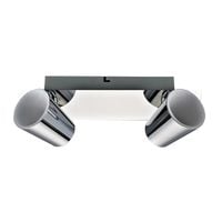 Italux Elmira Chrom LED Lampa Ścienno-Sufitowa 2x10W 500lm 3000K