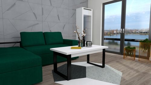 NOWOCZESNY STOLIK KAWOWY ŁAWA DO SALONU LOFT na Arena.pl