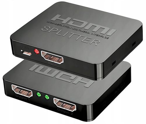 SPLITTER HDMI 2.0 1x2 ROZDZIELACZ ULTRAHD HDCP 2.2 na Arena.pl