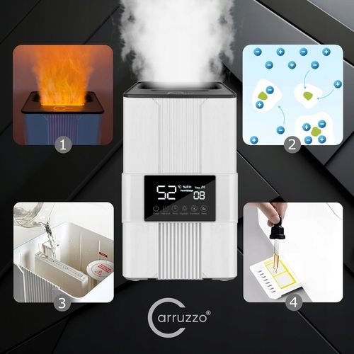 Nawilżacz powietrza AUTOMATYCZNY AROMATERAPIA 5w1 LCD +3 OLEJKI FILTR PILOT na Arena.pl