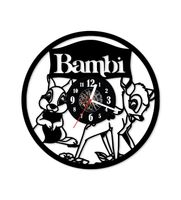 Zegar ścienny z płyty winylowej Bambi 77.13