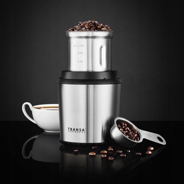 Młynek ROZDRABNIACZ 2w1 do ziaren kawy ziół orzechów TRANSA 300W zdjęcie 9