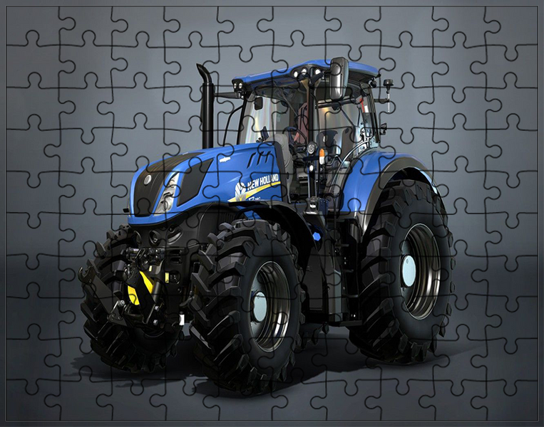 Puzzle Traktor Ciągnik zdjęcie 1