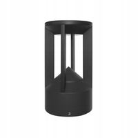 Lampa stojąca ogrodowa LED słupek 20 cm czarny okrągły IP54 3000K Italux