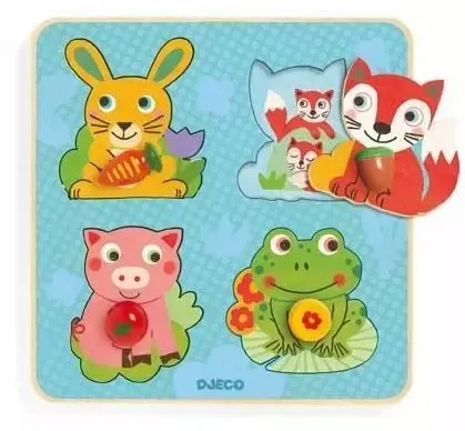Puzzle drewniane, croc-carrot zdjęcie 1