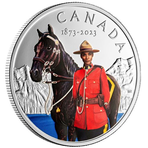 Canada: 150th Anniversary of the RCMP kolorowany $20 Srebro 2023 Proof na Arena.pl
