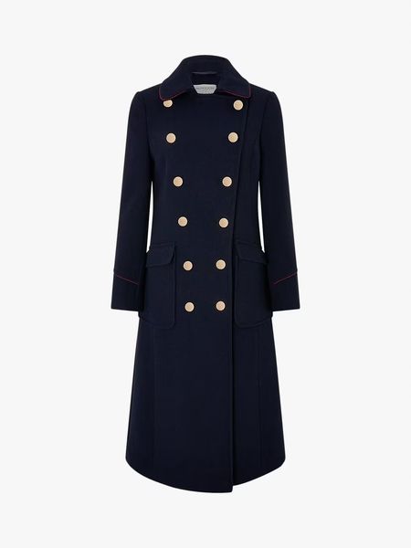 Monsoon Anna Military Coat, Navy zdjęcie 1