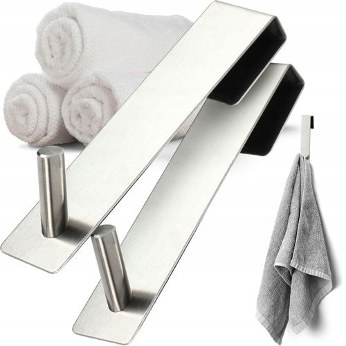 2x KADAX Haczyk Na Drzwi Wieszak Bezinwazyjny Ręczniki Ubrania Pojedynczy na Arena.pl