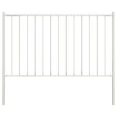 Panel ogrodzeniowy ze słupkami, kryta proszkowo stal, 1,7x1 m