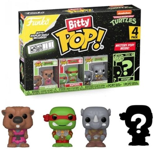 funko bitty pop! tmnt turtles splinter raphael rocksteady 2cm 4pak na Arena.pl