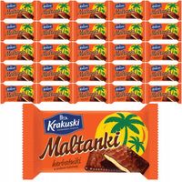 Krakuski Maltanki Herbatniki w polewie kakaowej 80 g x 25 sztuk