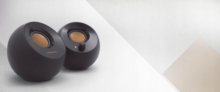 BIURKOWE GŁOŚNIKI KOMPUTEROWE 2.0 USB Jack 3.5mm Creative Pebble CZARNE zdjęcie 3