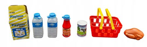 SUPERMARKET SKLEP Kasa Fiskalna Produkty Skaner Koszyk Mikrofon Waga Monety na Arena.pl