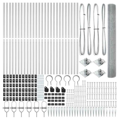 Ogrodzenie z słupkami Srebrny 1.2 x 50 m Stal na Arena.pl