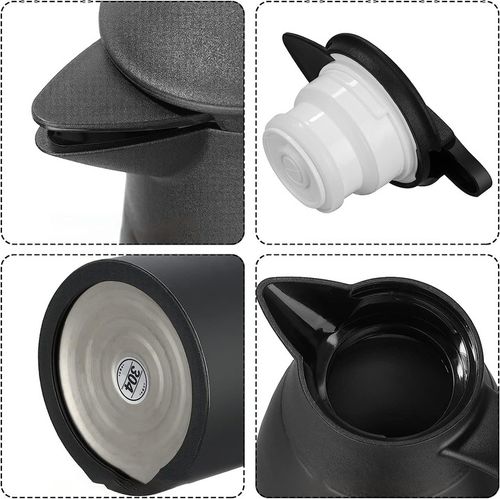 TERMICZNY CZAJNIK STALOWY 304 DUŻY OTWÓR ERGONOMICZNY UCHWYT na Arena.pl