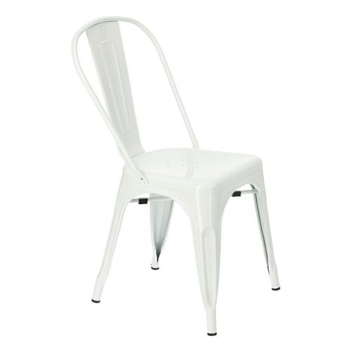 Krzesło Paris białe inspirowane Tolix na Arena.pl