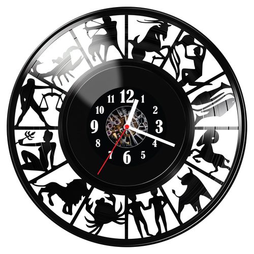 Zegar ścienny z płyty winylowej Znaki zodiaku 1799.14 na Arena.pl