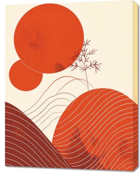 Obraz 70x90cm Ciepło Czerwieni zdjęcie 1