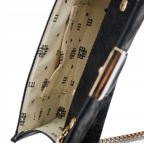 TOREBKA LISTONOSZKA MONNARI WIZYTOWA KOPERTÓWKA Czarna na łańcuszku na Arena.pl