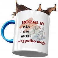 Kubek Błękitny Dla Rozalii Koleżanki Na Prezent Z Nadrukiem Ze Zdjęciem