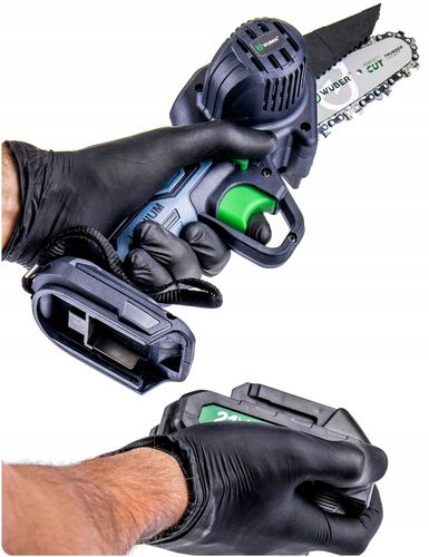 PIŁA ŁAŃCUCHOWA AKUMULATOROWA MINI PILARKA GAŁĘZIÓWKA 2xAKU 2xPROWADNICA na Arena.pl