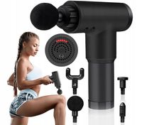 MEDYCZNY PISTOLET DO MASAŻU CIAŁA MOCNY MASAŻER MASSAGE GUN 6 TRYBÓW PRACY