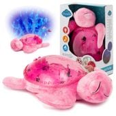 CLOUD B Lampka nocna projektor z dźwiękiem żółw podwodny różowy