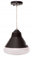 Lampa wisząca, czarna, Ø 25 cm