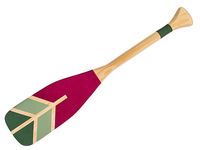 Pagaj John Paddle Ozdoba Kolorowy Malowany 60 cm WZ4 60 cm