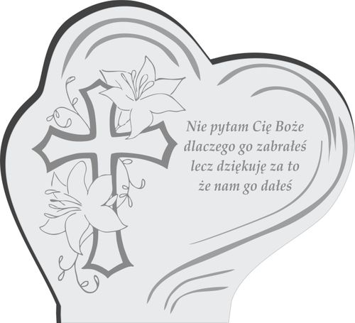 STATUETKA PODSTAWKA POD ZNICZ na grób + grawer XL na Arena.pl
