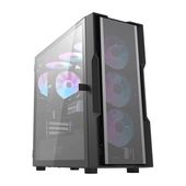 Obudowa Komputerowa Darkflash DK431 Mesh Czarna + 4 Wentylatory ARGB